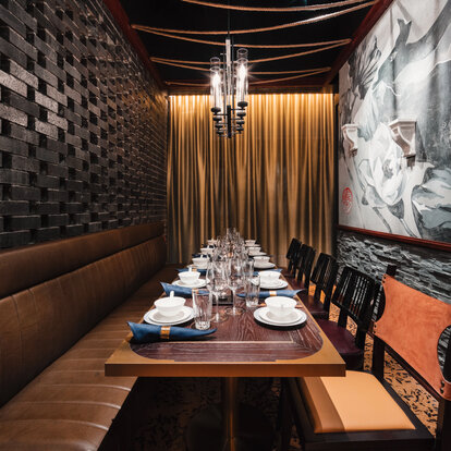 Private dining room at Mott 32 Vancouver