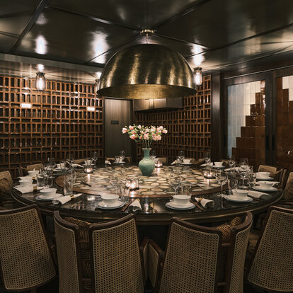 Private dining room at Mott 32 Toronto