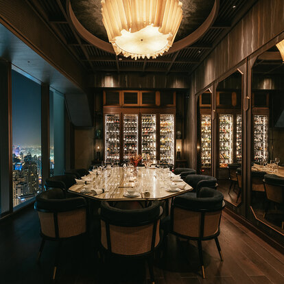 Private dining room at Mott 32 Dubai