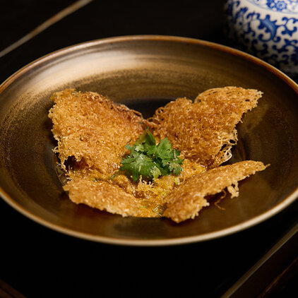 Hairy Crab Crispy Rice Noodle