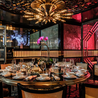 Private dining room at Mott 32 Las Vegas